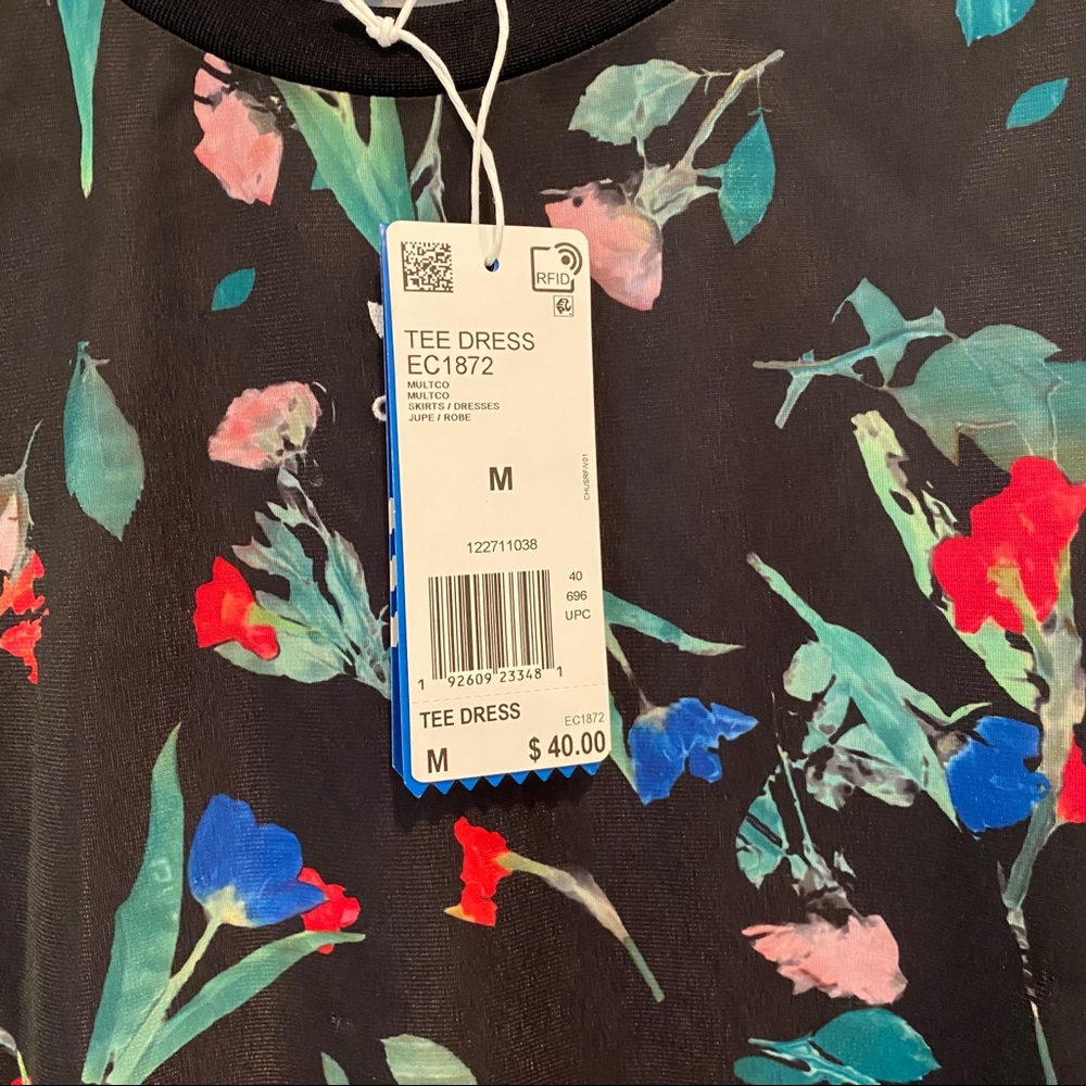 Adidas floral all over print dress tee - Picture 4 of 6